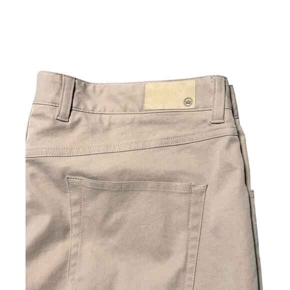 Peter Millar mens golf pants size 38 x 32 khaki performance chino - Picture 16 of 16